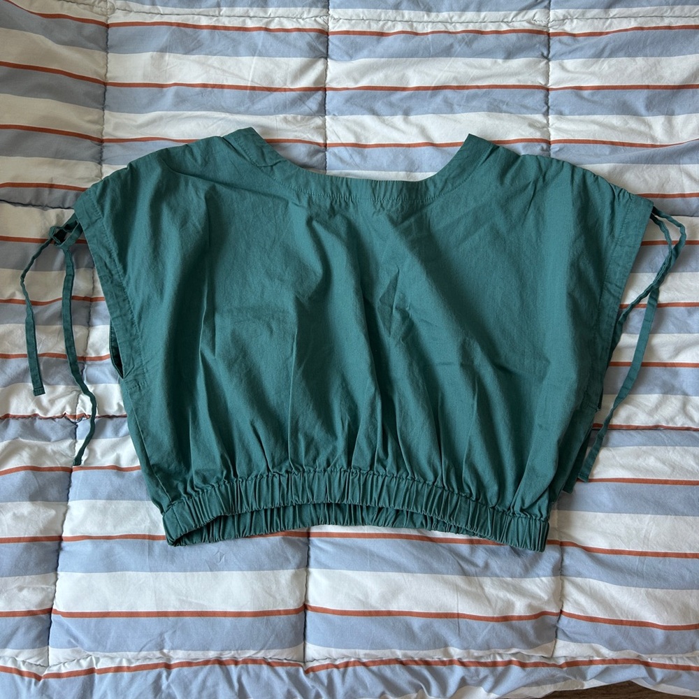 tonle Teal Crop Top